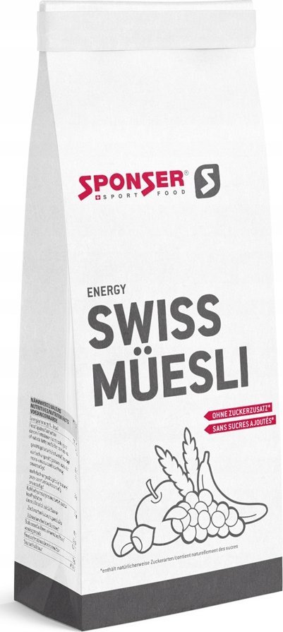 Sponser Energetyczne śniadanie SPONSER SWISS MUESLI bez cukru 1 kg (NEW)