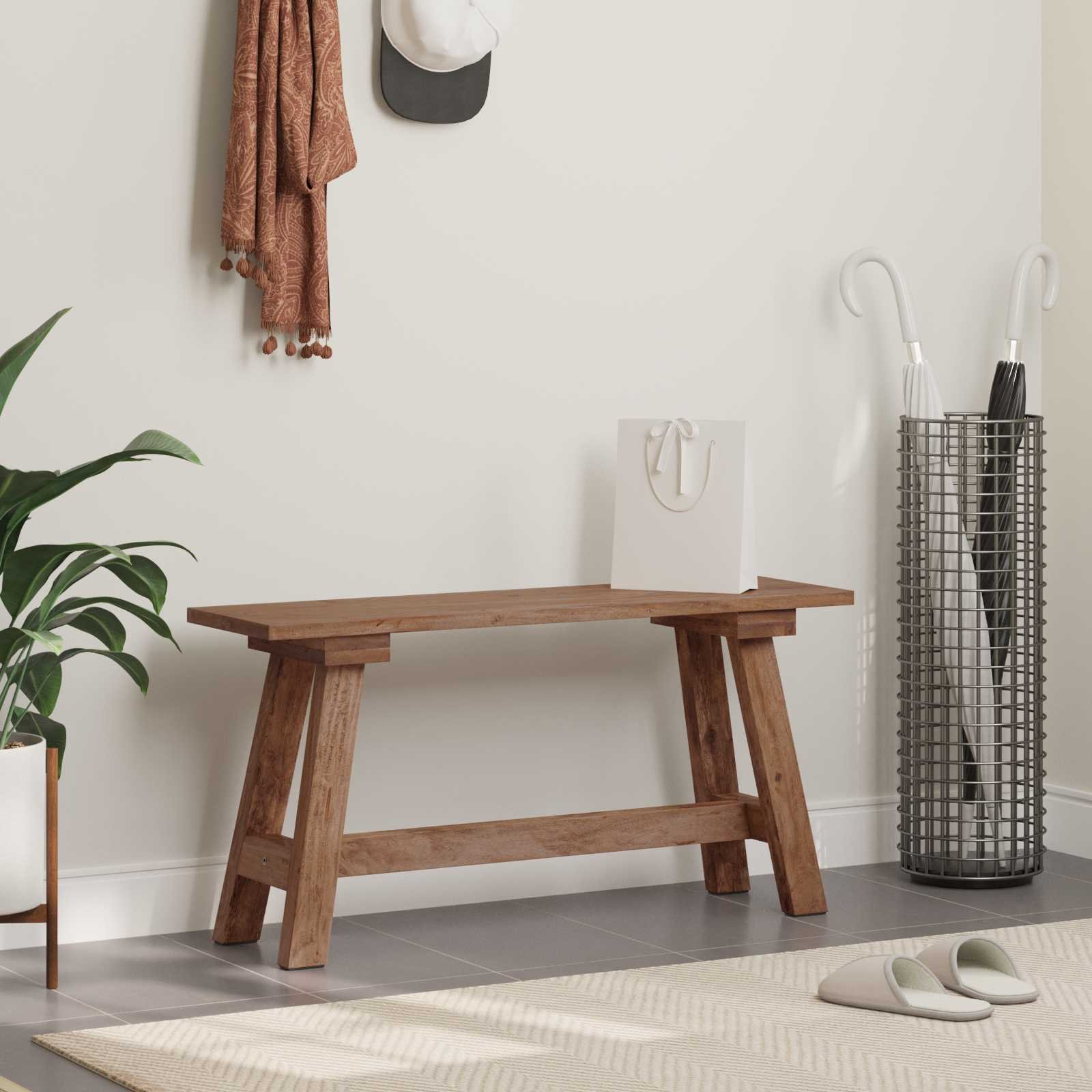 vidaXL Ławka 93 x 26 x 45 cm Drewno mahoniowe