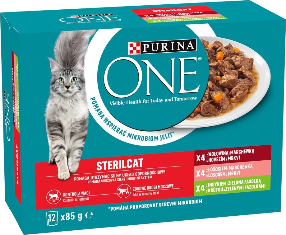 PURINA NESTLE One Sterilcat mix smaków 12x85g
