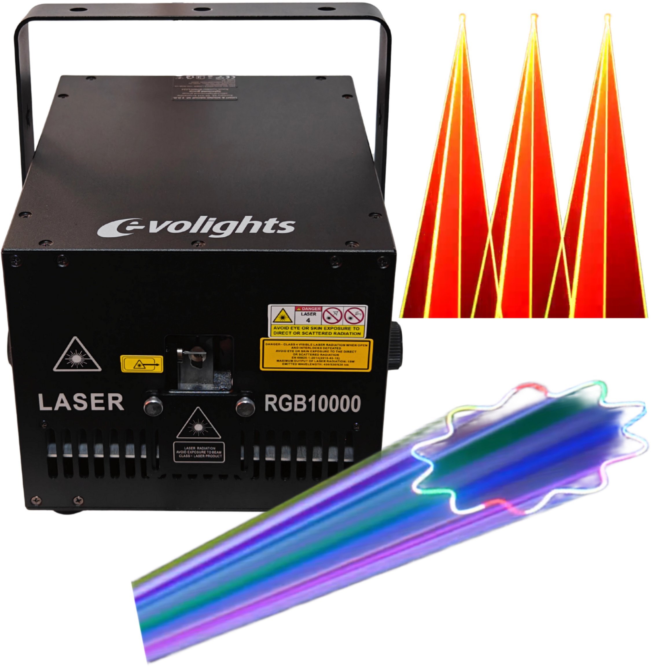 EVOLIGHTS LASER 10W RGB V2 sceniczne profesjonalne