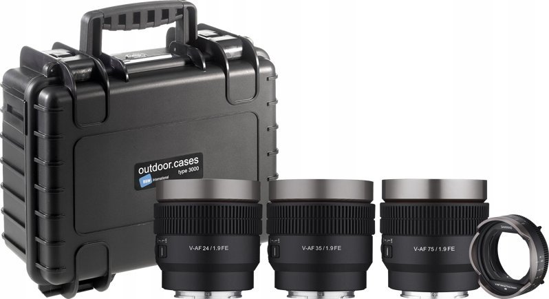 Obiektyw Samyang Samyang V-AF lens Kit with MF Adapter and Hardcase
