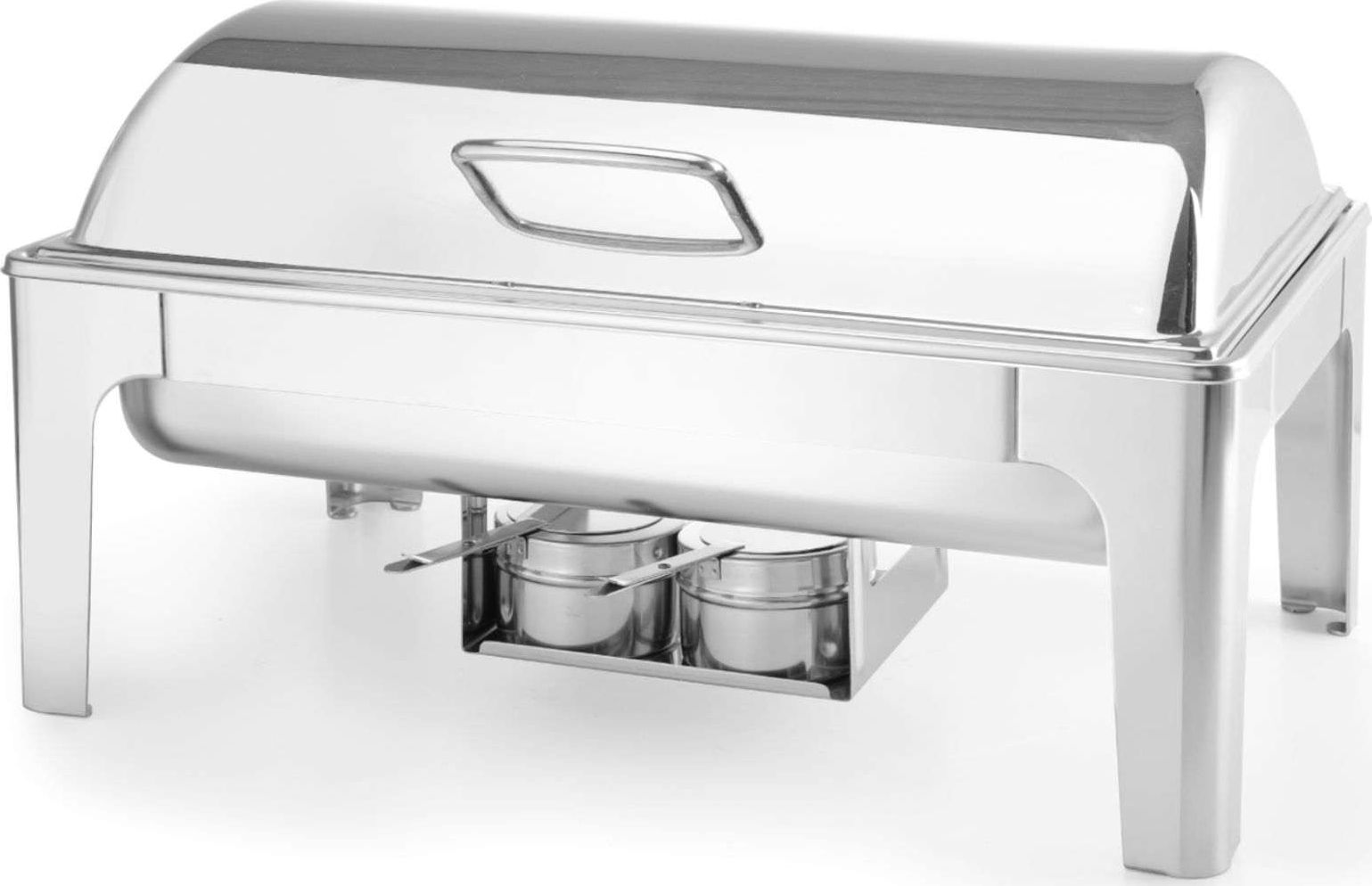 Hendi Podgrzewacz do potraw na pastę świeczki stal polerowana GN 1/1 Podgrzewacz do potraw na pastę świeczki stal polerowana GN 1/1