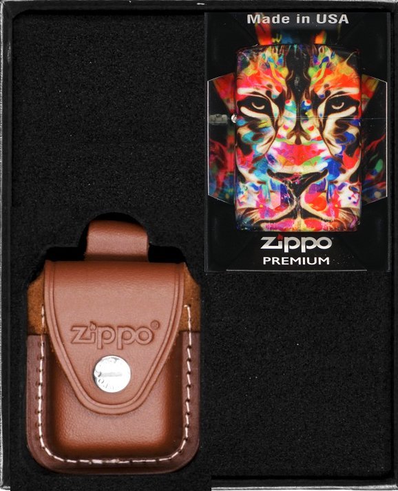 Zestaw ZIPPO Zapalniczka LION DESIGN Prezentowy No2