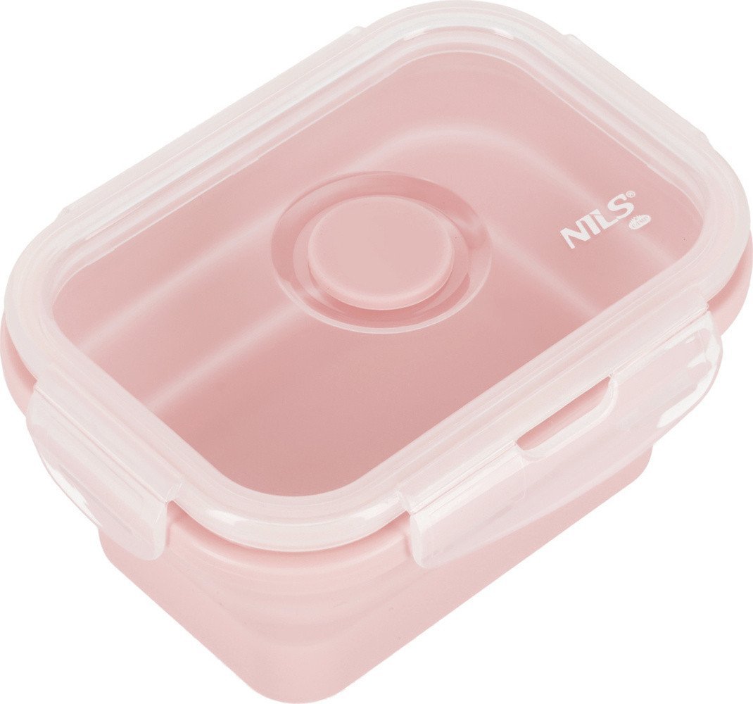 NILS NC4105 POJEMNIK LUNCHBOX SKŁADANY RÓŻOWY 355 ML