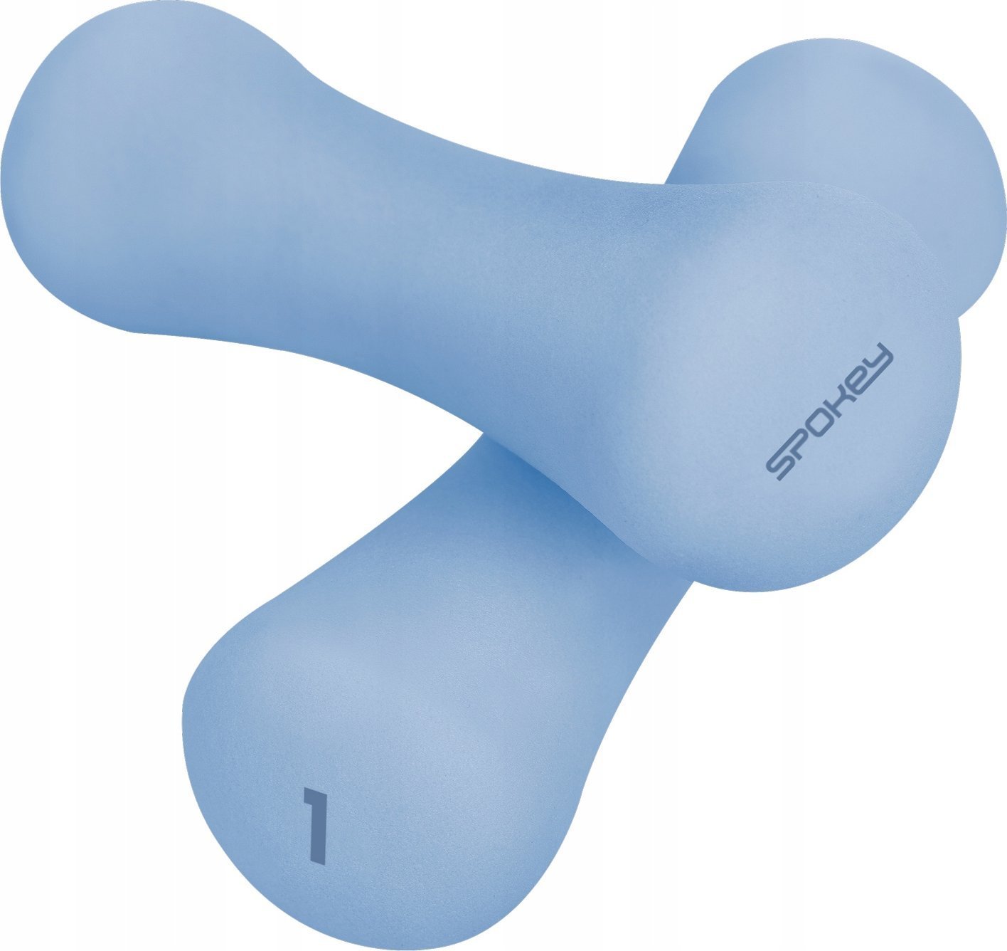 Spokey Hantle Bone neoprenowe 2 x 1 kg Niebieskie