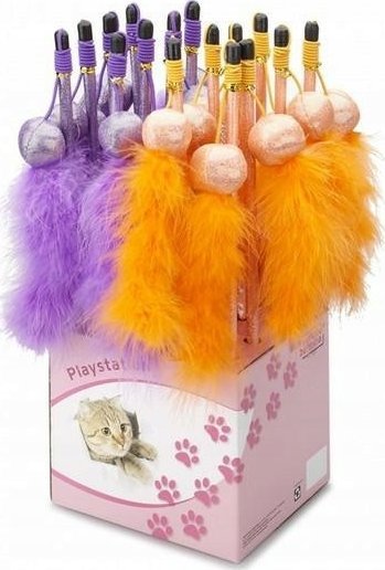 EBI WĘDKA DLA KOTA PIŁKA+PIÓRKA 40cm 408/430439