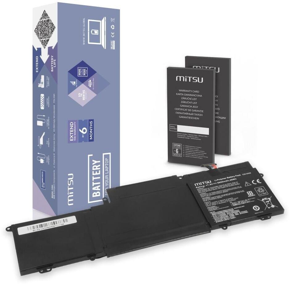 Bateria Mitsu Bateria do Asus ZenBook UX32A, UX32LA, UX32VD