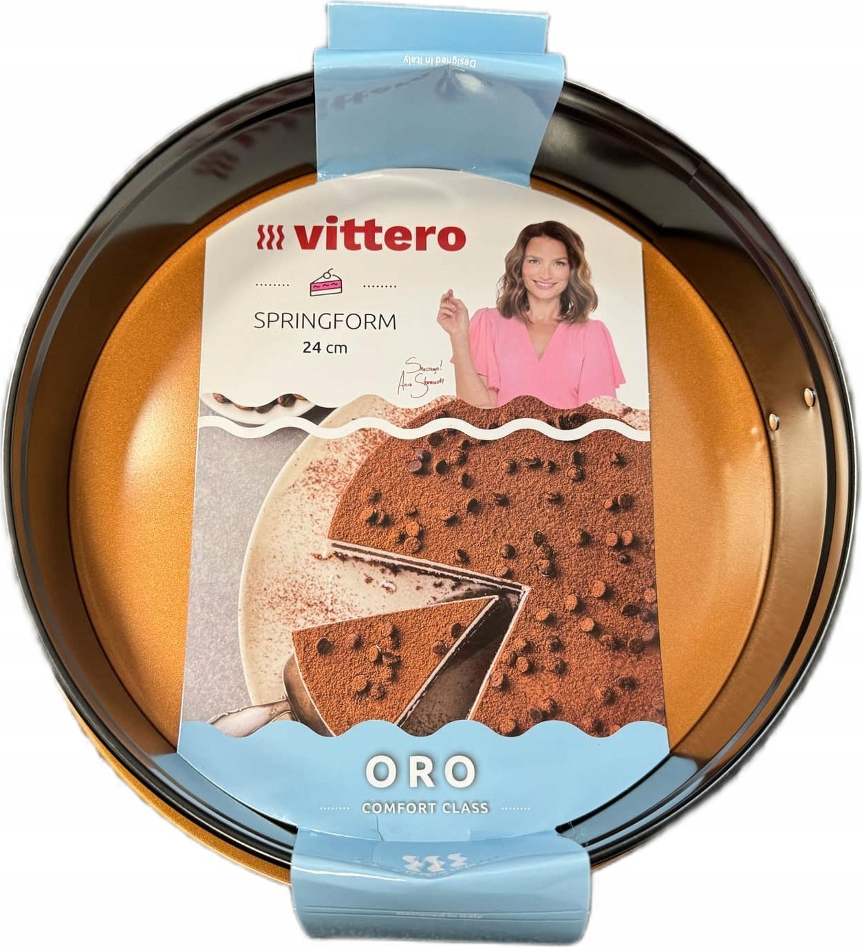 Vittero Oro Tortownica okrągła 24x6,8cm