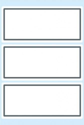 Naklejki szkolne białe 18szt