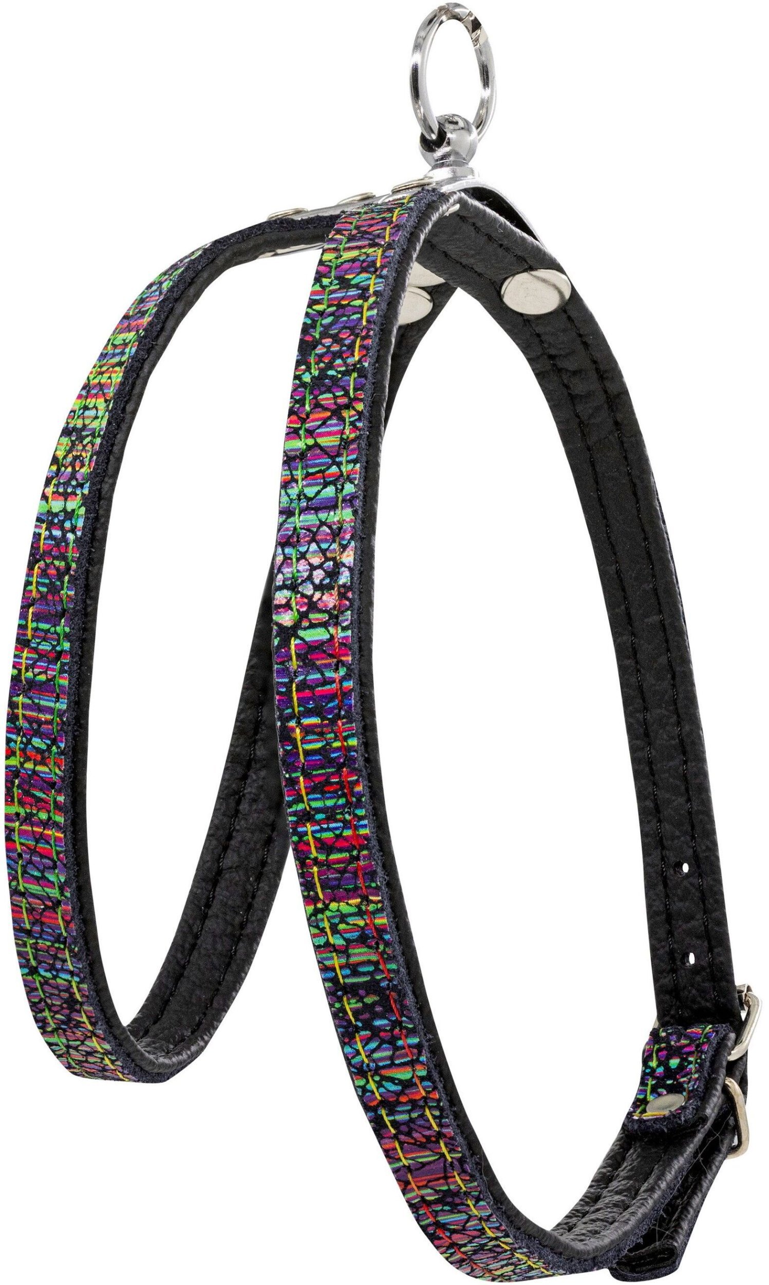 Szelki dla psa skórzane Laser, M-L, 12mm/45cm