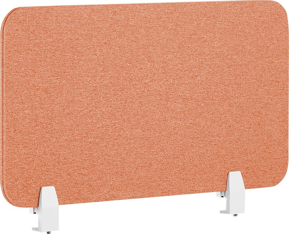 Beliani Przegroda na biurko 80 x 40 cm czerwona WALLY