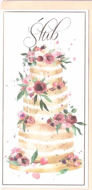 HENRY Karnet B6 Ślub - Tort DL