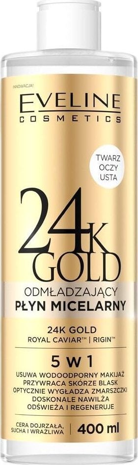 Eveline 24K Gold Odmładzający płyn micelarny 5w1 400ml