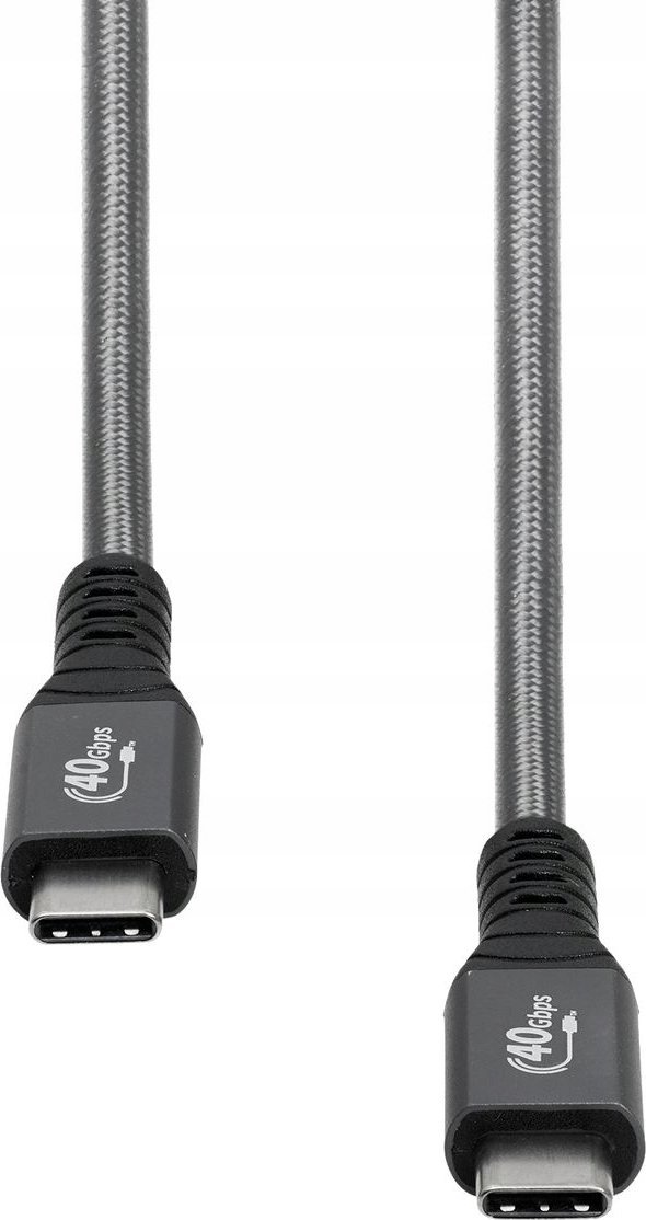 Kabel USB ProXtend USB-C - USB-C 0.5 m Szary (USB4 Cable Gen. 3x2 40Gbps)