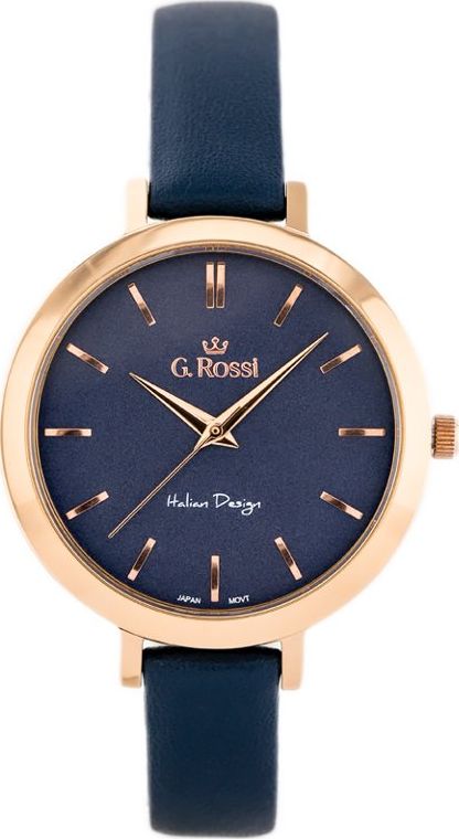 Zegarek Gino Rossi Zegarek 11389A-6F3 (zg786f) blue/r.gold uniwersalny