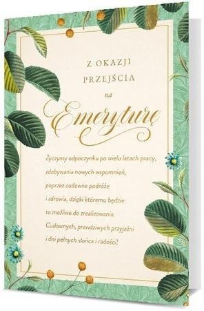 Pan Dragon Karnet B6 Emerytura - liście K.B6-1877