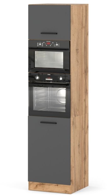 Szafka Kuchenna Słupek Modułowy Stojący Blande 60cm Wotan Szary Mat