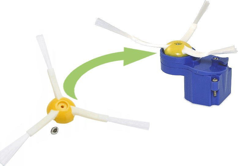 POLMAK Szczotka Boczna (3-ramienna) do iRobot Roomba