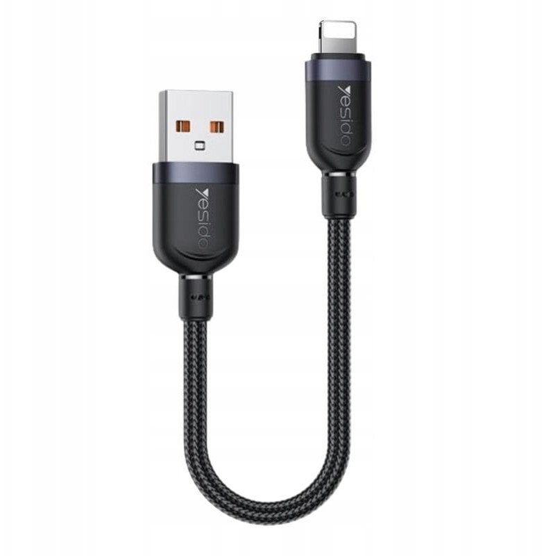 Kabel USB Yesido USB-A - Lightning 0.3 m Czarny