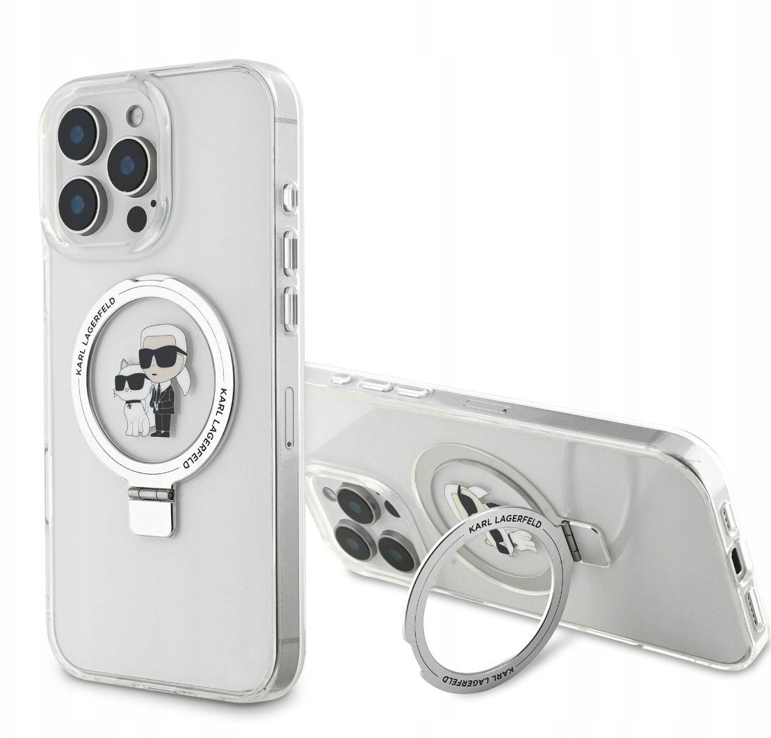 Karl Lagerfeld Ringstand Karl And Choupette Magsafe Case For Iphone 16 Pro
