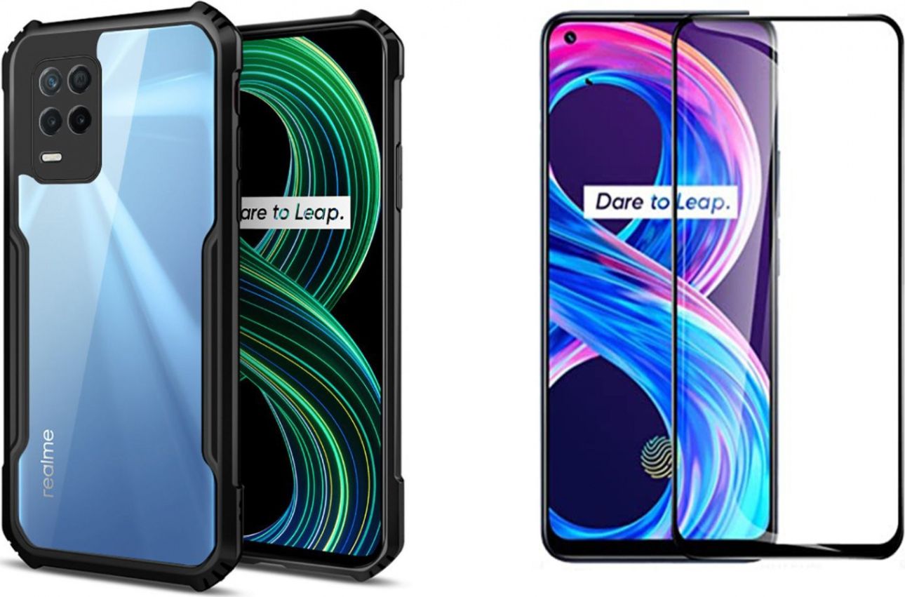 Braders Etui Beetle + Szkło Ochronne do Realme 8 / 8 Pro