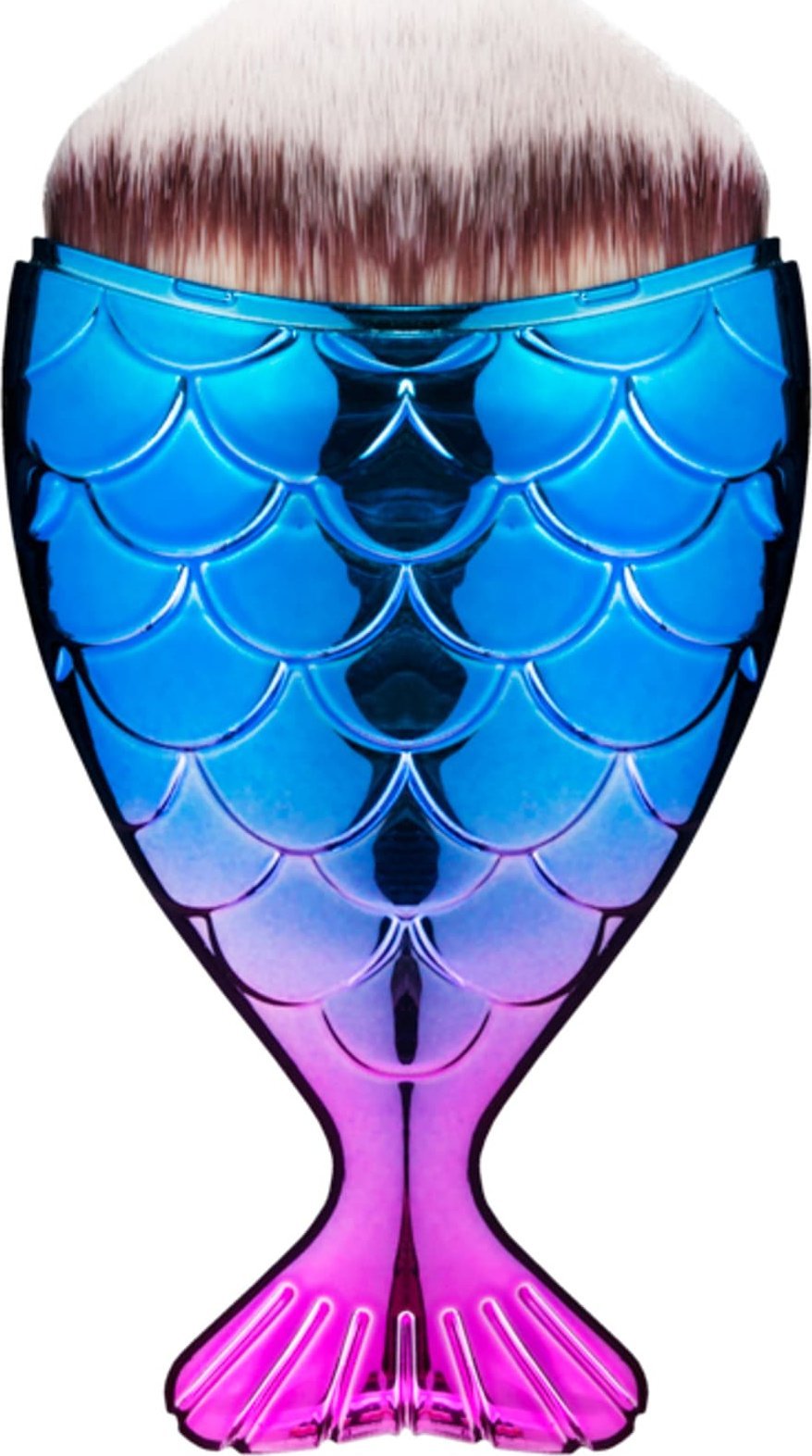 Activeshop Pędzel do odpylania rybka pudrowy fioletowo-niebieski