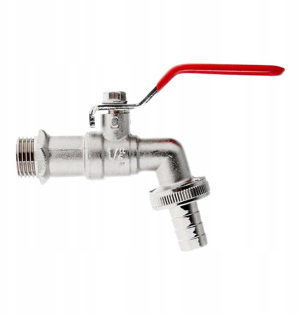 Zestaw – kran 1/2" z wyjściem na GZ 3/4" + wtyk na wąż 1/2" – mauser (50)