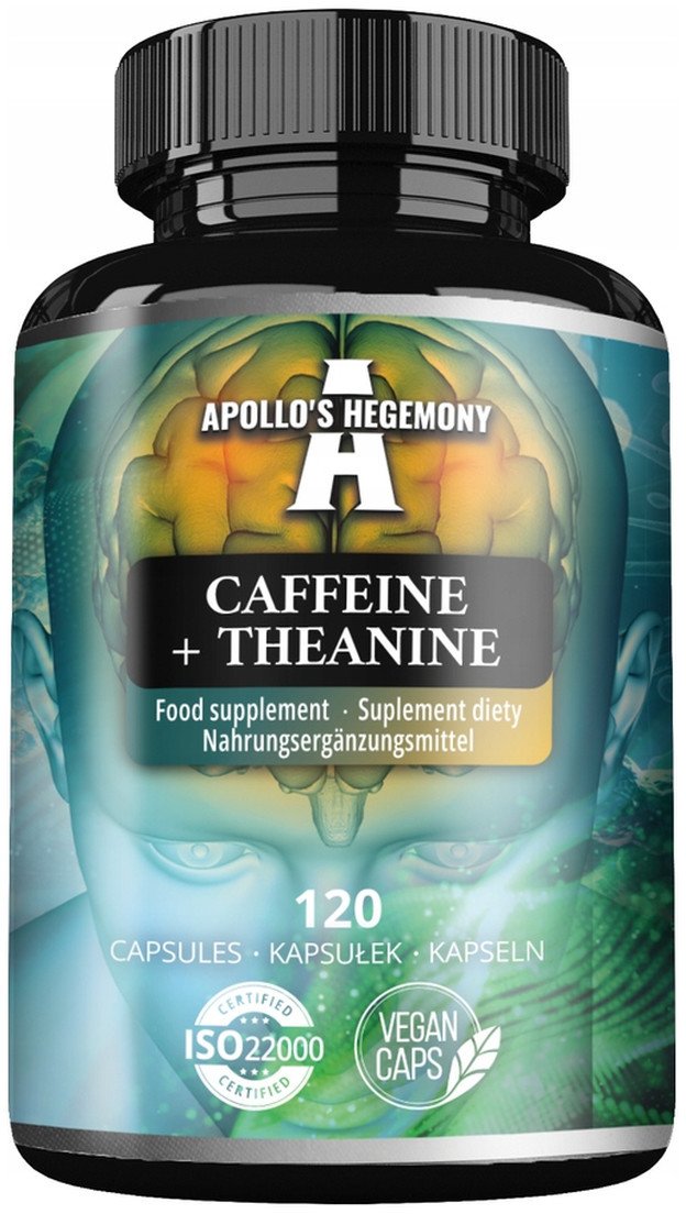 Apollo's Hegemony Caffeine + Theanine suplement diety 120 kapsułek