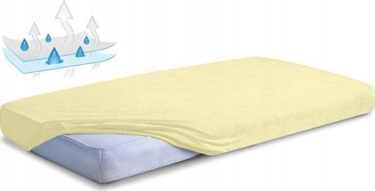 Matex MATEX PODKŁAD HIG.PRZEŚCIERADŁO NIEPRZEM AKALNE FROTTE 70X140 ECRU