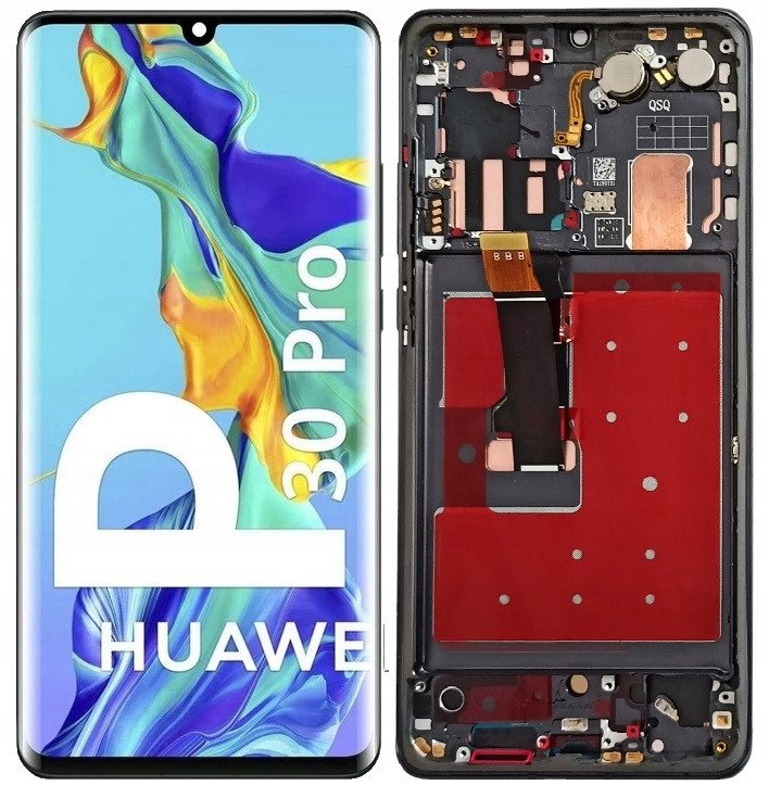 WYŚWIETLACZ EKRAN LCD SZYBKA DOTYK DO HUAWEI P30 PRO OLED RAMKA CZARNA