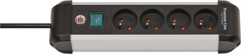 Listwa zasilająca Brennenstuhl BRENNENSTUHL LISTWA ZASILAJĄCA "PREMIUM-ALU-LINE" 4GN, 1,8M