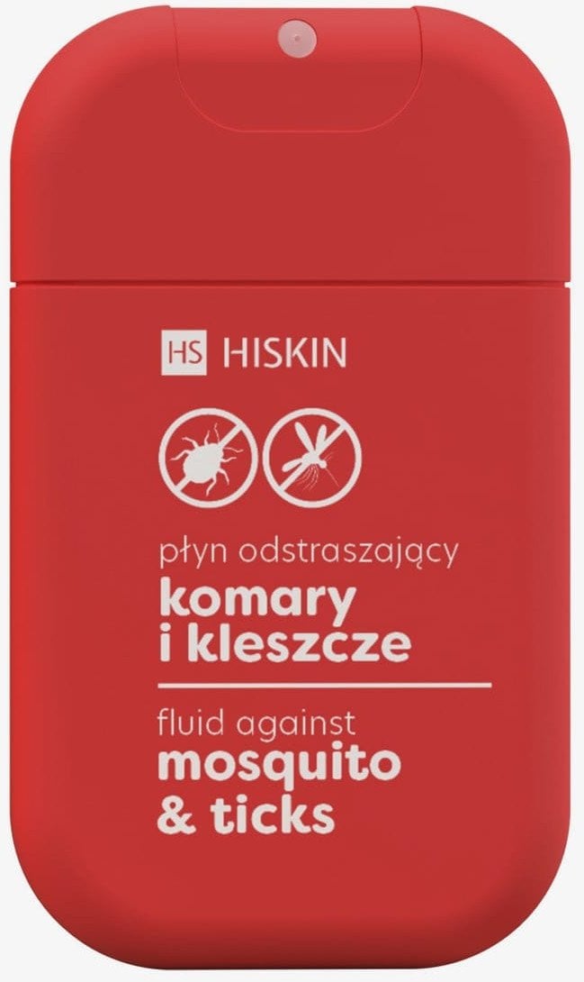HISKIN Kieszonkowy spray na komary i kleszcze 30 ml