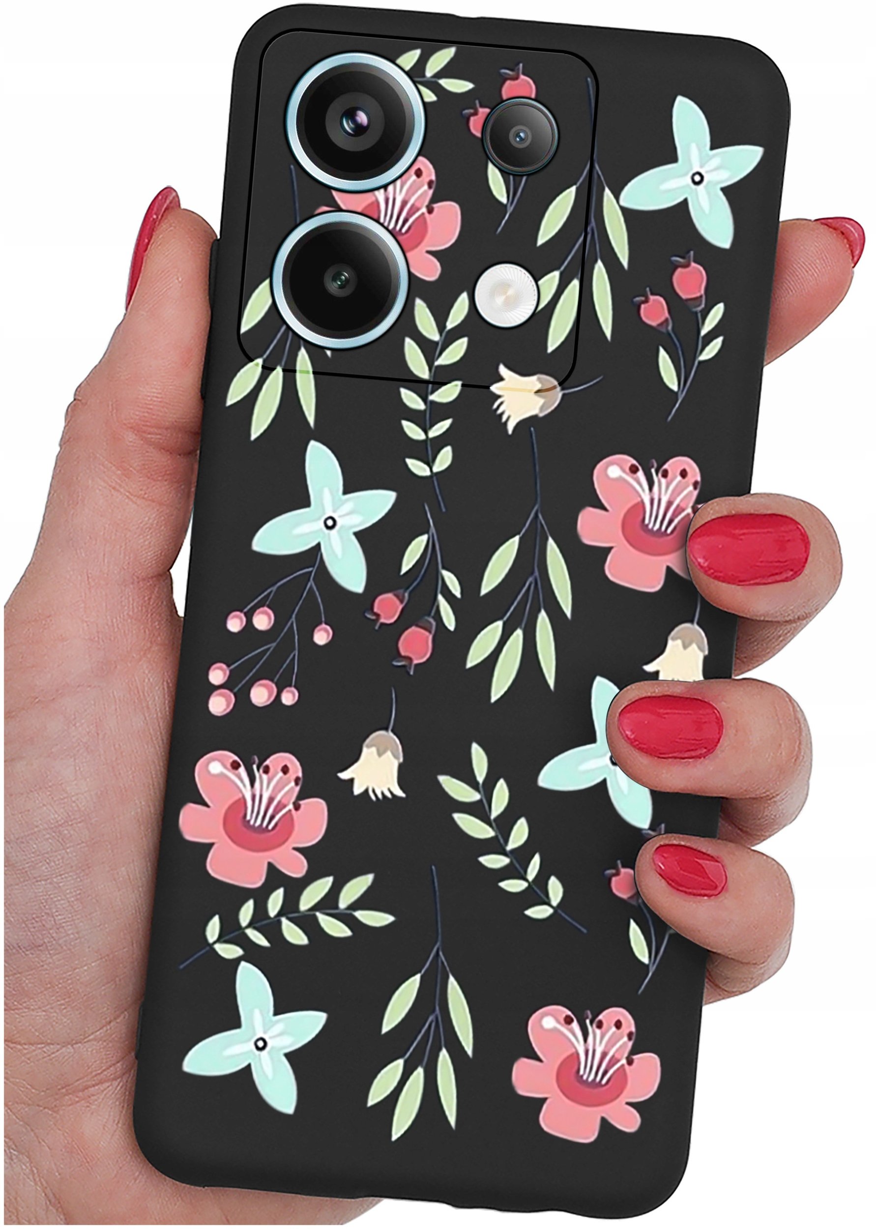 ETUI do Xiaomi Redmi Note 13 Pro 5G WZORY |SILIKONOWE MATT CASE +SZKŁO 9H