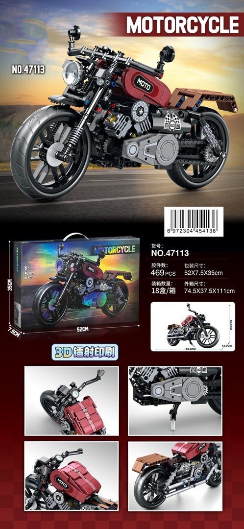 Zestaw Klocków Motocykl 469el. EDUKAMP