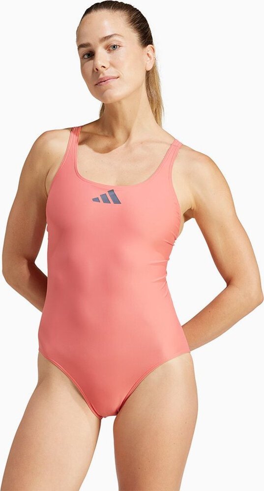 Adidas Kostium kąpielowy damski adidas 3 Bar Logo Swimsuit różowy IQ3985 40