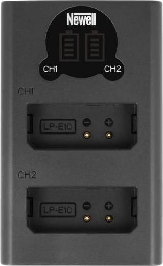 Ładowarka do aparatu Newell Ładowarka dwukanałowa Newell DL-USB-C do akumulatorów LP-E10