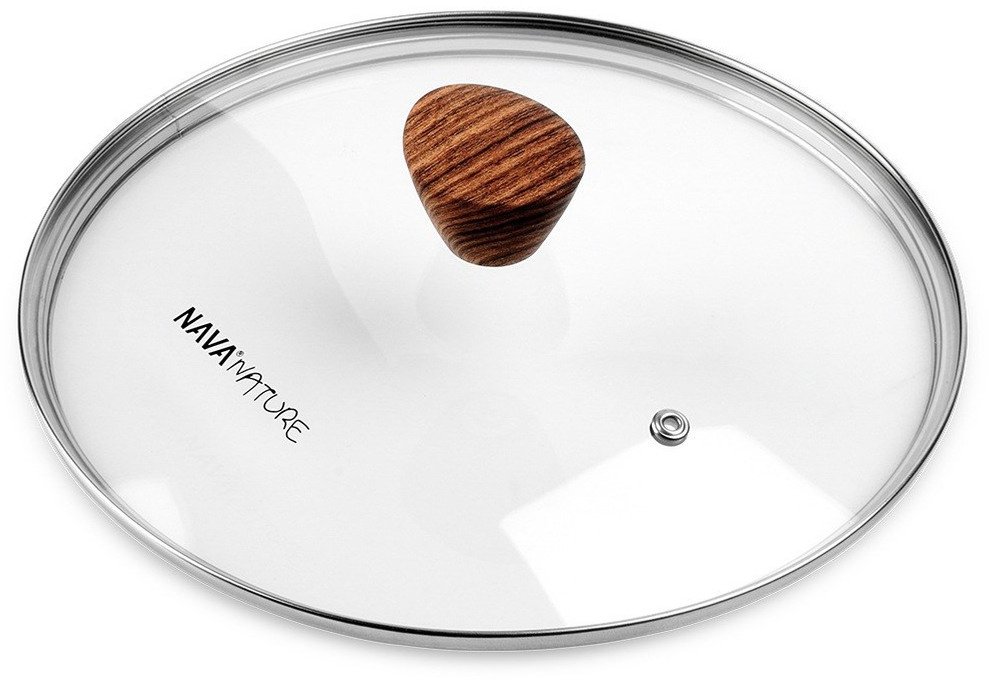 Pokrywka Szklana do Garnka Patelni Żaroodporna Okrągła NAVA 24 cm