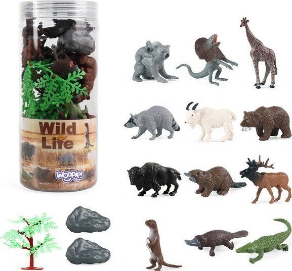 Woopie Zestaw Figurki Dzikie Zwierzęta 15 Szt.