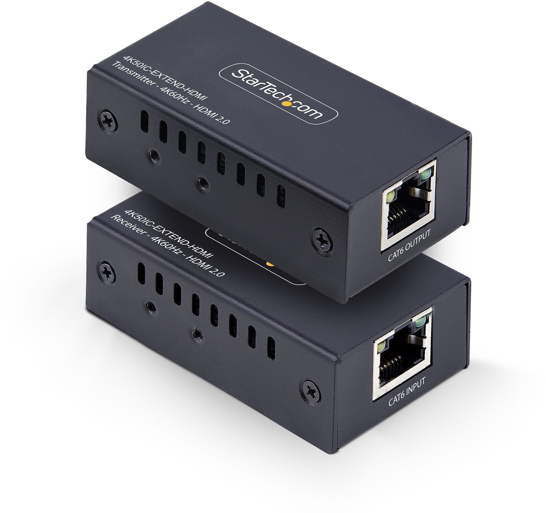 StarTech 4K50IC-EXTEND-HDMI przedłużacz AV Nadajnik i odbiornik AV Czarny