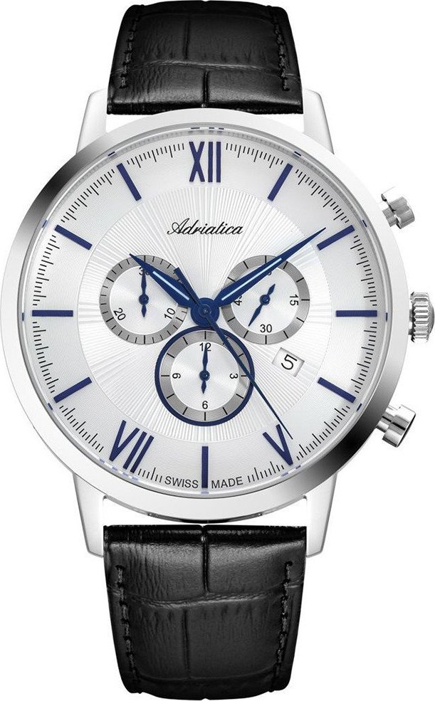 Zegarek Adriatica Zegarek męski Adriatica A8298.52B3CH czarny
