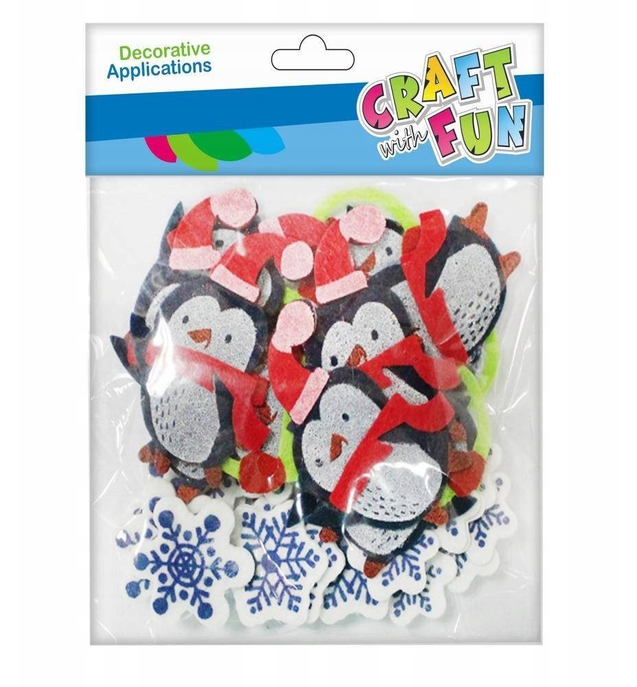 Craft with Fun CF OZDOBA DEK FILC PINGWIN SPRZYL 30SZT 12/288