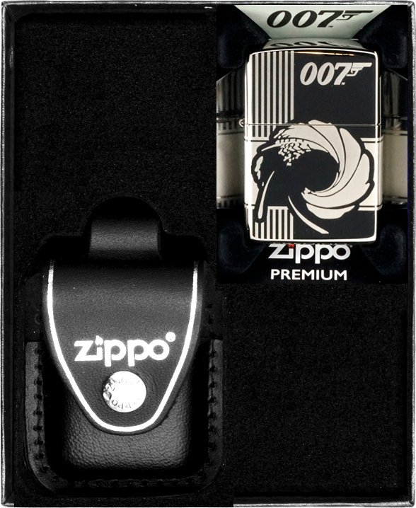 Zestaw ZIPPO Zapalniczka JAMES BOND BLACK ICE Prezentowy No3
