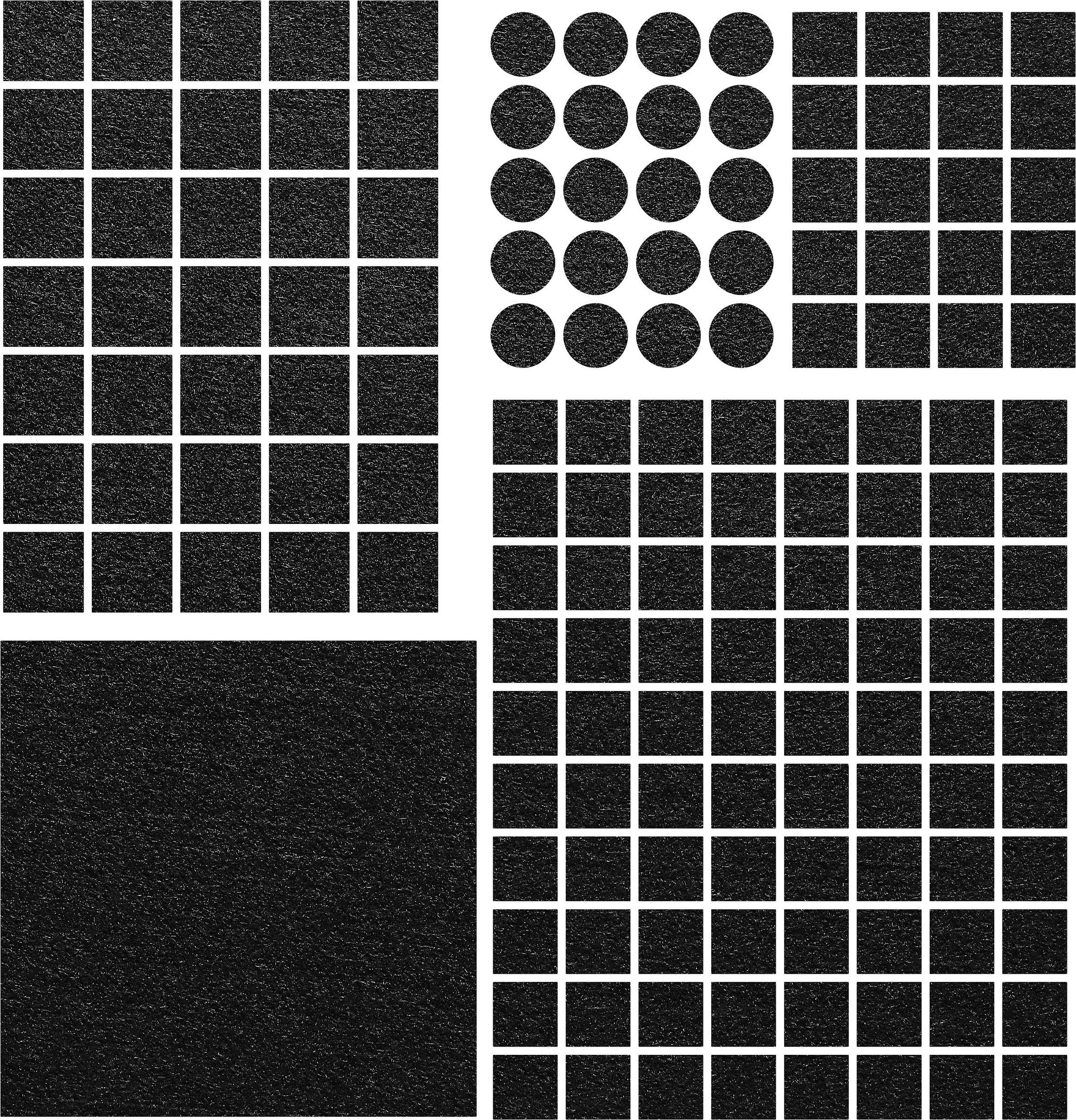 Techrebal PODKŁADKI POD MEBLE KRZESŁA FILCOWE 155 SZT ZESTAW