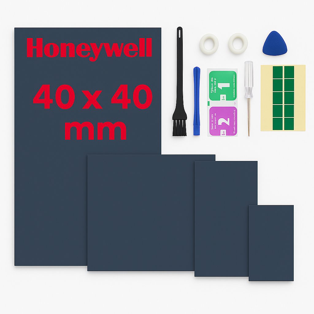 Honeywell Termopad PTM7950 (40x40)mm, 0,25 mm + NARZĘDZIA