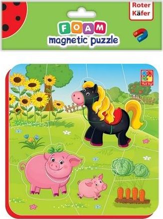 Roter Kafer Miękkie magnetyczne puzzle Koń i Świnki