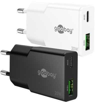 Podwójna szybka ładowarka USB-C™ PD GaN Slim (20 W)