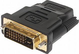 Adapter AV HDMI - DVI-D czarny (HDMI-DVI)