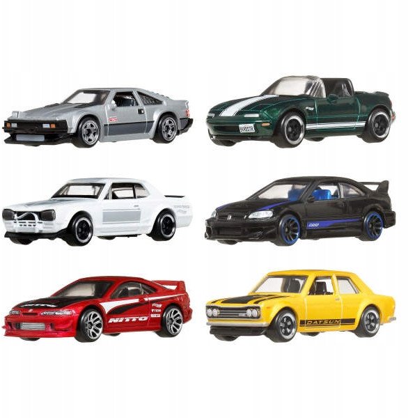 Mattel Hot Wheels Streets of Japan 6-pack JBY77