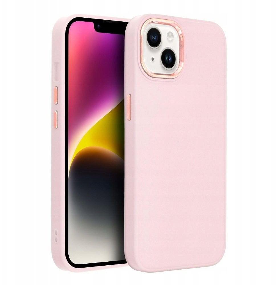 Futerał FRAME do XIAOMI Redmi Note 9 pudrowy róż