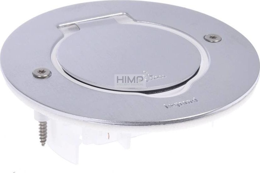 Legrand POKRYWA GNIAZD POJEDYNCZA OKRĄGŁA INOX - 089701